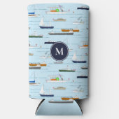 Op de rivier monogram varen zeilen (Voorkant)