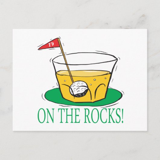 Op de Rocks Briefkaart (Voorkant)