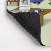 Op de run Mousepad Muismat (Hoek)