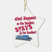 Op de Sandbar Keramisch Ornament (Links)