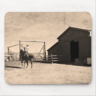 Op de schaal muismat