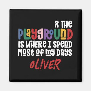 Op de Speelplaats Tygraphy Modern Geschenk voor Le Magneet