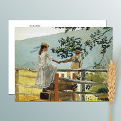 Op de steile Landschap Winslow Homer Briefkaart
