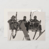 Op de stoellift briefkaart (Voorkant / Achterkant)