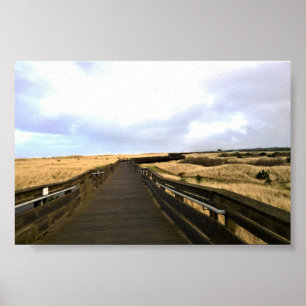 Op de stoep, Long Beach, Washington Poster