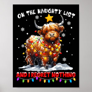 Op De Stoute Lijst En Niets Regelen Kerstmis Co Poster