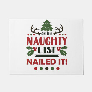 Op De Stoute Lijst Het Is Gelukt Funny Kerst Deurmat