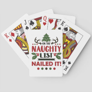 Op de stoute lijst stond het grappige kerstfeest pokerkaarten