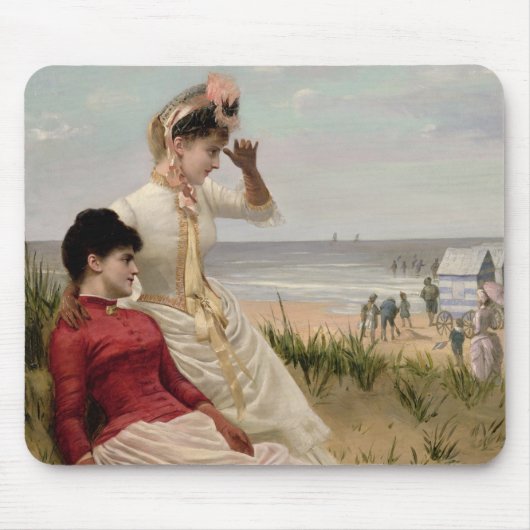 Op de strand muismat (Voorkant)