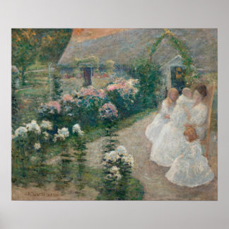 Op de Terrace Poster