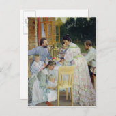 Op de Terras, 1906 Briefkaart (Voorkant / Achterkant)