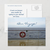 Op de treinreis Aangepaste Bon Briefkaart (Voorkant / Achterkant)