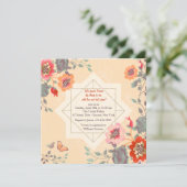 Op de uitnodiging op het plein (Staand voorkant)