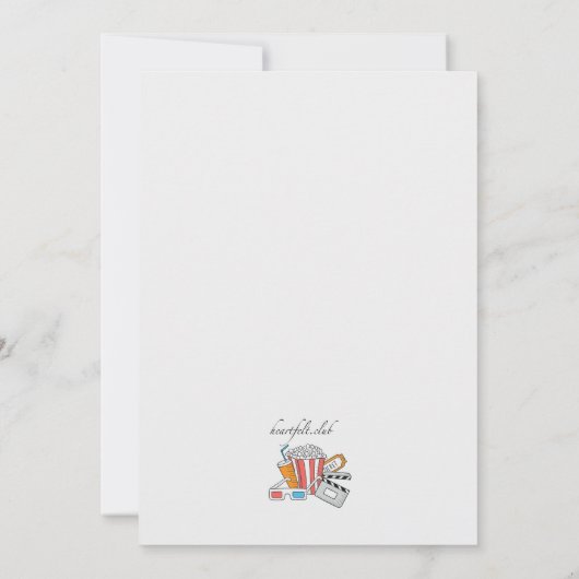 Op de uitnodiging van de film (Achterkant)