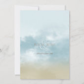 Op de uitnodiging voor een bruiloft op het strand  (Achterkant)