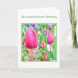 Op de verjaardag van een speciale persoon...religi kaart