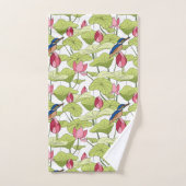 Op de vijver van de planten van de Kingfish-lotus Bad Handdoek (Handdoek)