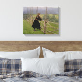 Op de vlakte canvas afdruk (Insitu (Slaapkamer))