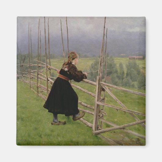 Op de vlakte magneet (Voorkant)