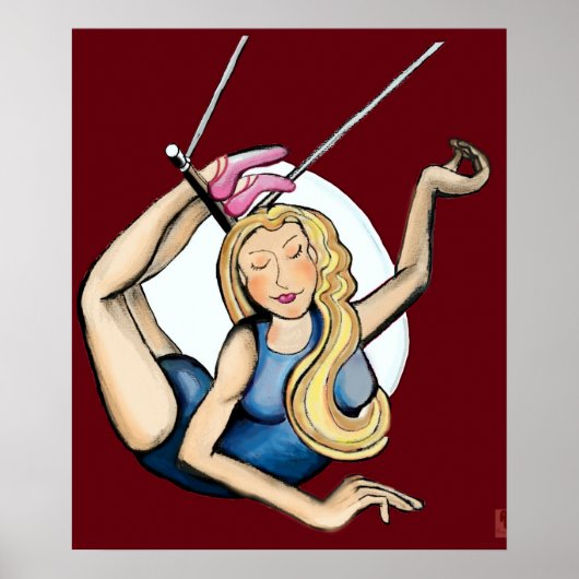 Op de vliegende trapeze poster (Voorkant)