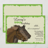 Op de wedstrijd Gate Horse Racing Kaart (Voorkant / Achterkant)