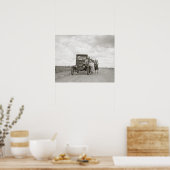 Op de weg, 1937.  foto poster (Keuken)