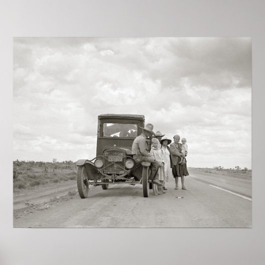 Op de weg, 1937.  foto poster (Voorkant)