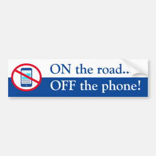 Op de Weg van de Telefoon Bumpersticker