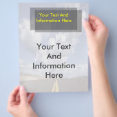 Op de wegvlieger flyer (Hand)