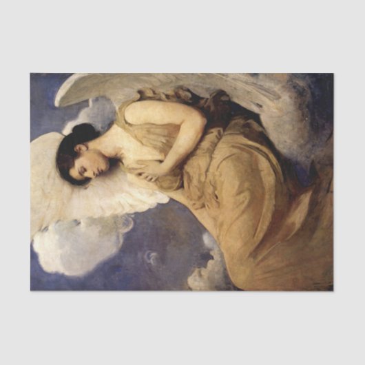 Op de Wings of Angels van Abbott Thayer Tissuepapier (Voorkant)