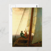 Op de zeilboot briefkaart (Voorkant / Achterkant)