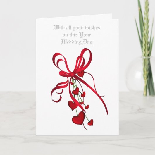 OP DEZE DAG VAN JE BRUILOFT KAART (Voorkant)