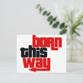 Op deze manier geboren briefkaart (Staand voorkant)