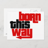 Op deze manier geboren briefkaart (Voorkant / Achterkant)