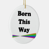 Op deze manier geboren keramisch ornament (Rechts)