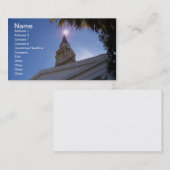 Op deze rotskerk steeple Visitekaartje (Voorkant / Achterkant)