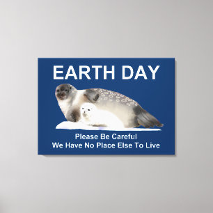 Op dunne ijs canvas afdruk