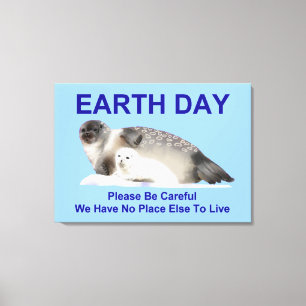 Op dunne ijs canvas afdruk