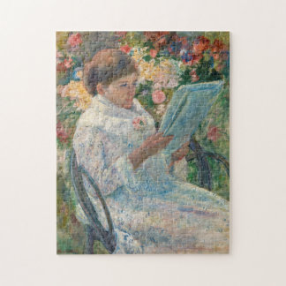 Op een balkon door Mary Cassatt Jigzaag Puzzle Legpuzzel