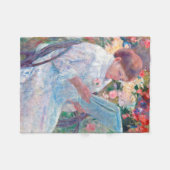 Op een balkon, Mary Cassatt Fleece Deken (Voorkant (Horizontaal))