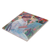 Op een balkon, Mary Cassatt Tegeltje (Zijkant)