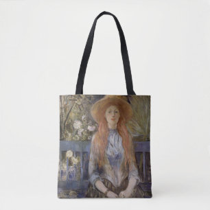 Op een bank door Berthe Morisot Draagtas