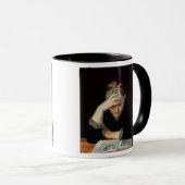 Op een boek mok (Voorkant rechts)