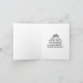 Op een briefpapier fiets zitten. kaart (Binnen)