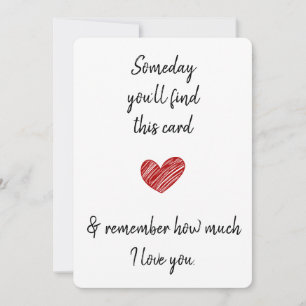 Op Een Dag Vind Je Deze echtgenoot echtgenote part Feestdagenkaart