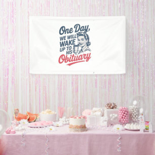Op een dag zullen we wakker worden met zijn overli spandoek