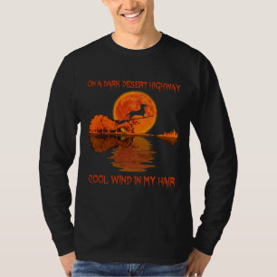 Op een donkerwoestijn in mijn haarbak t-shirt