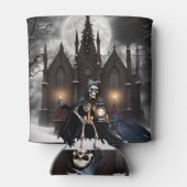 Op een enge donkere winternacht blikjeskoeler (Achterkant)