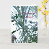 Op een goede vriend kaart (Gele Bloem)