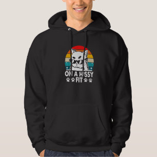 Op een handige Humor met katten en katten met katt Hoodie